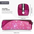 thumbnail image 3 of Honeii Sparkling Pink Toilet Pattern Pencil Case, Pencil Pouch, Pencil Case Small, Pencil Pouch Aesthetic, PVC Pencil Pouch, Pencil Bag, Makeup Pouch, 3 of 7
