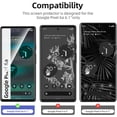 thumbnail image 3 of CHL-3 Pack Conçu pour Google Pixel 6a (6.1 Pouces) Protecteur d'Écran en Verre Trempé, Compatible avec Étui Anti-Rayures, Sans Bulles, Ultra Résistant, 3 of 4
