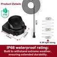 thumbnail image 2 of Ventilador Reeooue de 12 V y 1,0 A con 3 luces LED, resistente al agua, 2 of 7