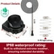 thumbnail image 2 of Ventilador Reeooue de 12 V y 1,0 A con 3 luces LED, resistente al agua, 2 of 7