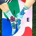 thumbnail image 4 of Oooh Yeah Womens Novelty Hamsa Crew Socks, Eye On You, Funny Dress Socks, 4 of 5