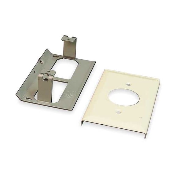 Wiremold Legrand V3027AE 3000 Series Race-Way, 1-Gang Receptacle Plate, Ivory
