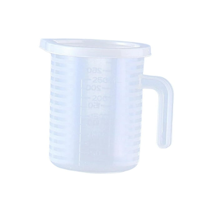 Recipiente medidor resistente al calor con marcas de doble , utensilios de cocina, jarra medidora de líquidos para cocinar leche, harina y aceite. 250 ml