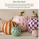 thumbnail image 2 of Calabaza decorativa MACKENZIE-CHILDS Emerald Check Small, 2 of 6