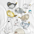 thumbnail image 2 of Sealook Characters Unisex Adult T Shirt, White, 4X-Large, 2 of 5