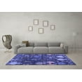 thumbnail image 3 of Ahgly Company Indoor Square Abstract Blue Modern Area Rugs, 7' Square, 3 of 4