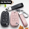 thumbnail image 2 of Funda de cuero para llave de coche para Peugeot 107 207 208 301 307 308 407 408 508 607 2008 3008 4008 5008 Citroen C1 C2 C3 C4 C5 C6 DS4, 2 of 5