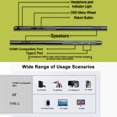 thumbnail image 2 of Riwcyla Portable Monitor Expansion Screen for Laptop and Gaming , 15.6,inch FHD IPS Wide Compatibility , USB,C/,Compatible Durable Metal Shell Rich Accessories , Magnetic Cover Cables Power Blo, 2 of 6
