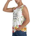 thumbnail image 3 of Disketp Home Sweet Home Floral Sleeveless Tshirts For Men, Muscle Shirts For Men Dry Fit Tank Top-Medium, 3 of 8