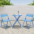 thumbnail image 5 of KAMEROUT 3-Piece Outdoor Bistro Sets with Table and 2 Chairs, Blue, 5 of 7