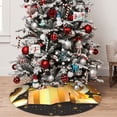 thumbnail image 5 of Rateoe Happy New Year 2025 C Print Christmas Tree Skirt 36" for Xmas Holiday New Year Party Circle Tree Mat Ornaments Decoration, 5 of 7