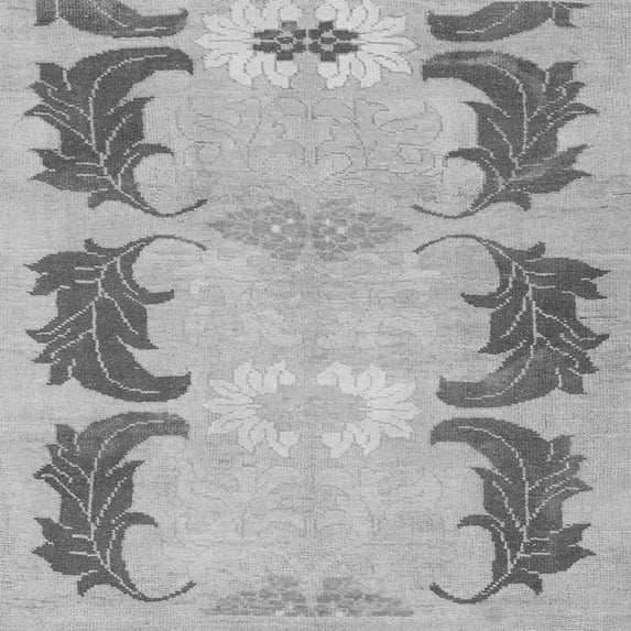 Ahgly Company Indoor Square Abstract Gray Modern Area Rugs, 5' Square