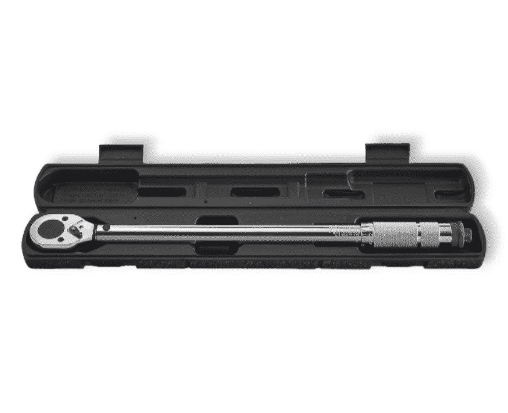Torque Wrench, 1/2 inch 10-150 feet.lb Range Drive Click Type Torque Wrench with Hard Case