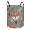 thumbnail image 2 of XMXT Collapsible Laundry Basket, Elk Hollyhock Christmas Graffiti Polyester Waterproof Laundry Hamper, 40L, 2 of 8