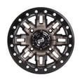 thumbnail image 5 of (4 Pack) 4/137 Tusk 185-279-0015d538-10dda0-4X Teton Beadlock Wheel 14x7 4.0 + 3.0 Smoke/Black For Can-Am Outlander 650 X MR 2014-2022, 5 of 8