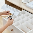thumbnail image 6 of Voiceine 10 Drawer Dividers, 38* 7 Adjustable Drawer Organizer, Sock Organizer, Drawer Organzier ( White ), 6 of 11