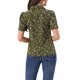 thumbnail image 3 of INSPIRAR CHIC Blusas de V Cuello para Mujeres Elegante Casual Estampado de Cereza con Solapa Notch Verano de Manga Corta S Verde Oliva, 3 of 6