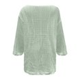 thumbnail image 5 of HOWPAY Beach Cover ups for Women Crochet Knit Hollow out Bathing Suit Coverup Long Sleeve Swimwear Dress Summer Vacation Clothes Green XL, 5 of 6