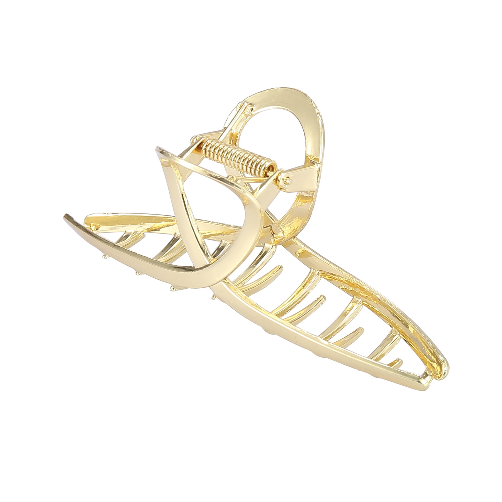 Unique Bargains 4 5 Inch Large Metal Hair Claw Clips Hair Barrettes Hair Pins Jaw Clamp For Fashion For Women Beauty Walmart Com