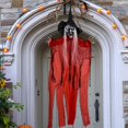 thumbnail image 3 of Decoración de bruja colgante de Halloween, fantasma volador, decoraciones aterradoras para interiores y exteriores, accesorio para puerta de entrada, decoración de patio, 3 of 5