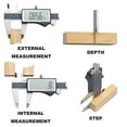 thumbnail image 3 of Clockwise Tools IP54 Grade Digital Caliper, DCLR-0805 0-8" /200mm, Inch/Metric/Fractions Conversion, Stainless Steel, Large LCD Screen C94, 3 of 3