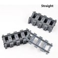 thumbnail image 2 of City Train Tracks Train Rail Straight Curved Tracks Sets Building Blocks Bricks Cross Flexible Track Parts Kids Construction Toy, 2 of 4