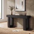 thumbnail image 3 of Fnova 63" Long Console Table, 2-Tier Wooden Narrow Rectangular Sofa Table Behind Couch, Farmhouse Entryway Table for Entrance, Hallway, Living Room, 3 of 15