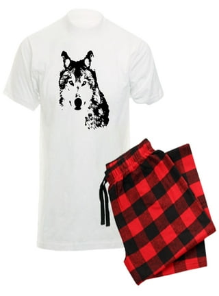 Mens wolf pajamas clearance