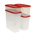 thumbnail image 3 of Rubbermaid Modular Food Canister Set, 8 Piece, Red, 3 of 4