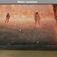 thumbnail image 6 of Ambesonne Zombie Place Mats Set of 4, People in, Standard Size, Pearl Eggshell Vermilion, 6 of 6