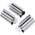 thumbnail image 1 of Toothpaste Squeezer, 3 Pieces Tube Squeezer Squeezer Stainless Steel Toothpaste Seat Holder Stand Rotating Toothpaste Dispenser for Bathroom, 1 of 8