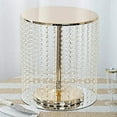 thumbnail image 3 of BalsaCircle 16-Inch Tall Gold Crystal Pendants Metal Cake Stand Party Events Wedding Dessert Pedestal Centerpieces Riser Decorations, 3 of 8