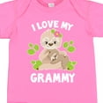 thumbnail image 4 of Inktastic Cute Sloth I Love My Grammy with Green Leaves Boys or Girls Baby Bodysuit, 4 of 5