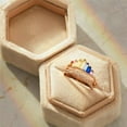 thumbnail image 5 of Womens Crown Ring Adjustable Copper Index Finger Ring With Gem Inlay Wedding Birthday Travel Gift Gold Jewelry, 5 of 5