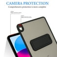 thumbnail image 2 of Shockproof Case for Apple iPad A16 11th Gen 11" 2025/ iPad 10th Genertion 10.9",Kickstand Slim Fit Rugged Bumper Lightweight Anti-Scratch Bumper Case Cover for iPad 11th 10th Gen 2025 2022,Black, 2 of 7
