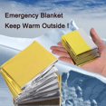 thumbnail image 4 of Couverture d'Isolation Mylar d'Urgence pour Kit de Premiers Secours de Survie, Abri Militaire de Randonnée en Plein Air Camping Protection Tous Temps (Lot de 4), 4 of 5