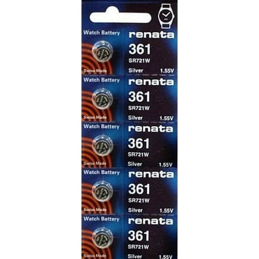 361 Watch battery - Strip of 5 Batteries