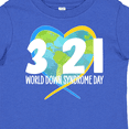 thumbnail image 4 of Inktastic 3 21 World Down Syndrome Day with Heart Shaped Earth Boys or Girls Baby T-Shirt, 4 of 5