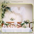 thumbnail image 4 of Aro de flores de Metal dorado con soporte para tarjeta de lugar, centro de mesa de boda, decoración de Navidad, guirnalda DIY, 4 of 4
