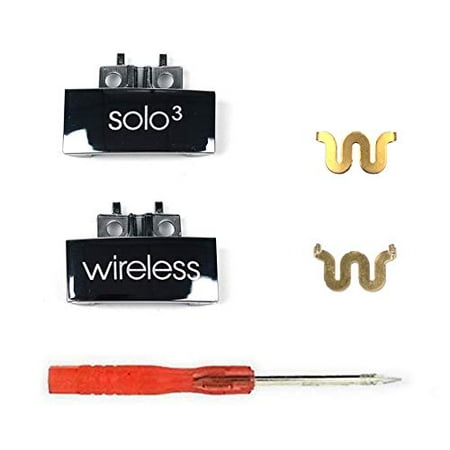 Replacement Headband Metal Hinges Clip & Headband Connector Repair Parts Kit Compatible with Solo 3 Wireless Headphones (Silv