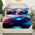 thumbnail image 2 of Race Car Twin Fitted Sheet Teens Sports Car Bedding,Extreme Sport Bed Sheets Cool Racing Car Bed Cover,Speed Competition Bed Set Car Theme Room Decor(Deep Pocket), 2 of 6