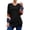 #7Black, variant on MYAOYI Womens Color Block Sleeve V Neck Sweater Oversized Knit Pullover
