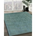 thumbnail image 2 of Ahgly Company Indoor Rectangle Mid-Century Modern Cadet Blue Green Oriental Area Rugs, 6' x 9', 2 of 6