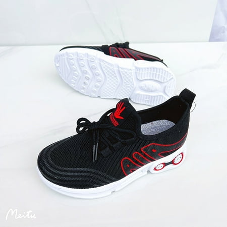 

BORKE Children s sneaker net in front of lacing non-slip breathable soft sole soft surface men and women children s shoes