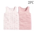 thumbnail image 2 of Nilvkv Cute Shirts for Girls, Girls Tank Tops, Kids 2 Pack Print Sleeveless Round Neck Mesh Top Casual Summer Multicolor 10-12 Years, 2 of 5