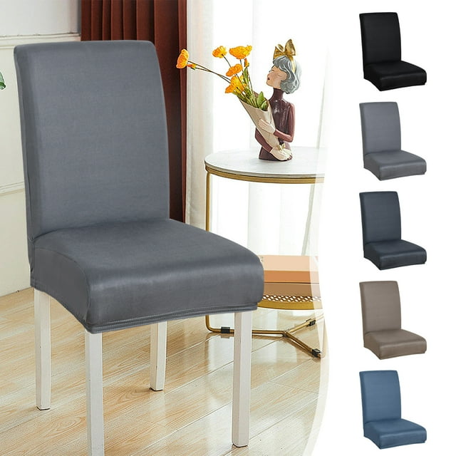 Fundas De Silla De Poliéster 1-Piece Stretch Chair Slipcover for Dining Room Kitchen Seat Protector Nylon Spandex Fabric Washable Full Cover Elastic Design for Wedding Banquet Decor JASKFLY