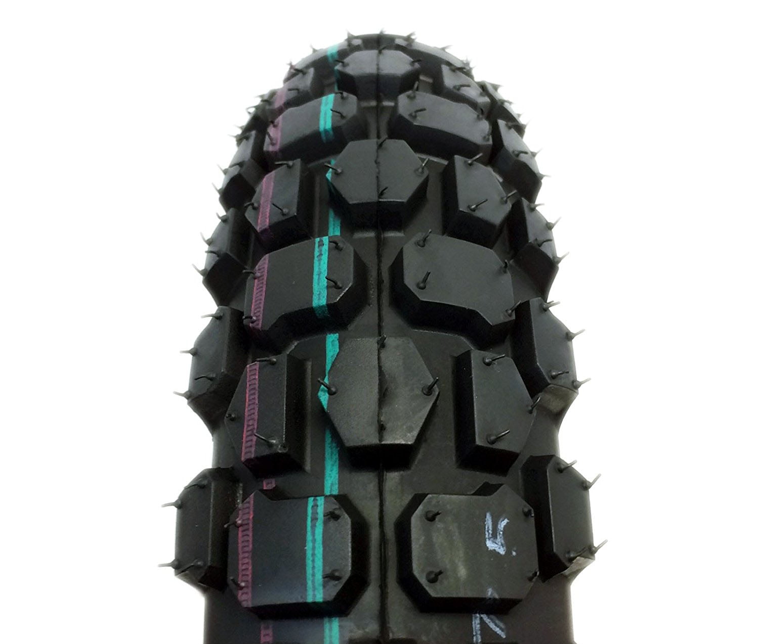 MMG Tire Set Front 2.50-10 and Rear 3.00-10 Knobby Tread for Trail Off Road Dirt Bike Motocross fits on 10 inches Rims Only Tire Set 