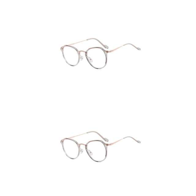 Qarigey 1 par de gafas para mujer, estilo y sencillo, reemplazo decorativo elegante, protección solar, gafas ultraligeras HD para mujer Gris 2piezas