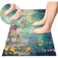 thumbnail image 4 of Dreamtimes Watercolor Flowers Green Kitchen Mat 20"x39", Non Skid Kitchen Runner Rug Absorbent Resist Dirt Kitchen Floor Mat Comfort Standing Mat for Kitchen, Floor, Office, Sink, Laundry, 4 of 6