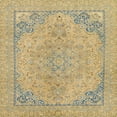 thumbnail image 1 of Ahgly Company Indoor Square Abstract Orange Brown Abstract Area Rugs, 4' Square, 1 of 6